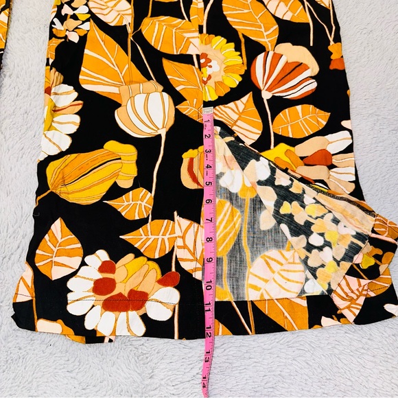 Free People Bali orange sunshine crop top skirt set - Picture 12 of 16